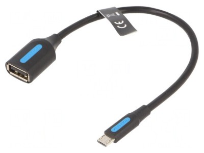 Cablu USB 2.0 A la Micro B, 0.15m foto