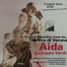 Aida - Giuseppe Verdi Arena di Verona , box cu două cd-uri , sigilat , clasica