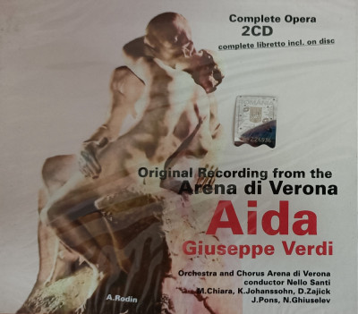 Aida - Giuseppe Verdi Arena di Verona , box cu două cd-uri , sigilat , clasica foto