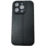 Husa iPhone 14 Pro Max 6.7 Silicon Black Leather