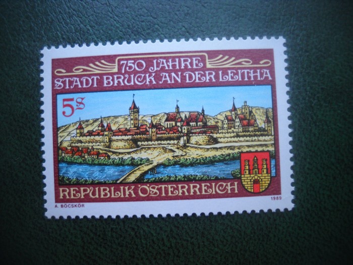 HOPCT TIMBRE MNH 613 FELDBACH 750 ANI 1989 -1 VAL AUSTRIA