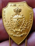 I.199 INSIGNA MILITARA CARABINIERI ACCADEMIA MODENA MAKTT 100 A.N. XII h27mm, Europa