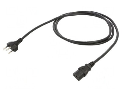 Cablu de alimentare IEC C13 1,8m negru foto