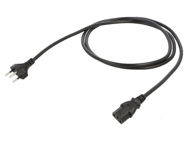 Cablu de alimentare IEC C13 1,8m negru