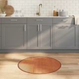 vidaXL Covor rotund, maro, 80 cm, bambus 376980