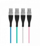 Cablu de date si incarcare iPhone lightning invelis siliconic 1m 2A, Delight