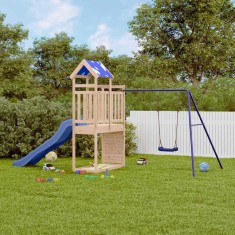 vidaXL Set de joacă pentru exterior, lemn masiv de pin 3279184