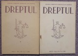 Dreptul tabla de materii 1990, Nr 1-3 stare buna, 146+78 pagini