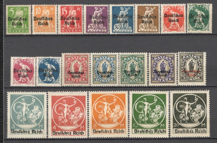 Deutsches Reich.1920 Timbre BAYERN-supr. MD.101