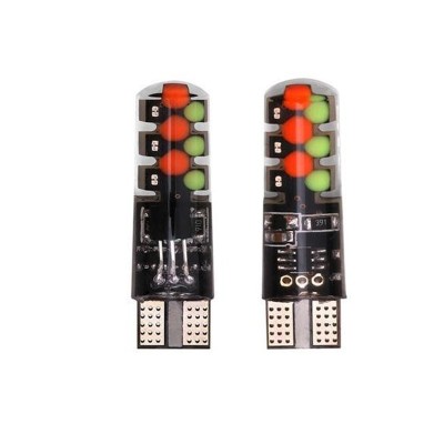 Set doua LED-uri auto tip W5W T10 RGB elSales ELS-T10B, telecomanda inclusa foto