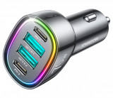 &Icirc;ncărcător Auto Joyroom 70W Cu 4 Porturi: 2 X Usb C, 2 X Usb Negru JR-CL29