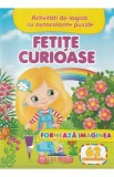 Formeaza imaginea. Fetite curioase + 62 autocolante