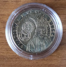 50 bani 2014, Vladislav Vlaicu, Rom&acirc;nia, UNC, &icirc;n capsulă
