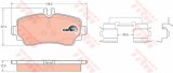Set placute frana,frana disc MERCEDES A-CLASS (W168) (1997 - 2004) TRW GDB1293
