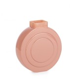Cumpara ieftin Vaza flori sticla roz somon Frey 15.5x6x16.5 cm