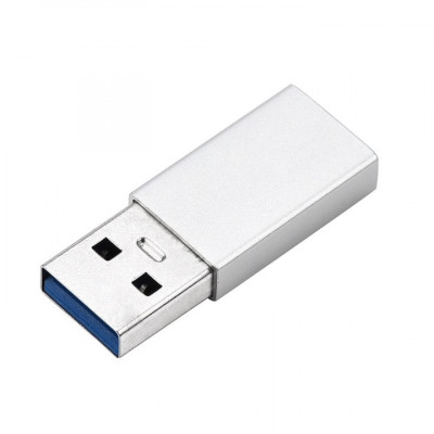 Adaptor USB Type C mama la USB 3.0 tata Gri foto