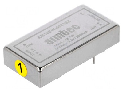 Convertor DC/DC 10W 9-36V la 3.3V 2A DIP24 AM10EW-4803SZ foto