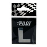 Autocolant 3D crom Type-3 (28mm) litera - L Garage AutoRide