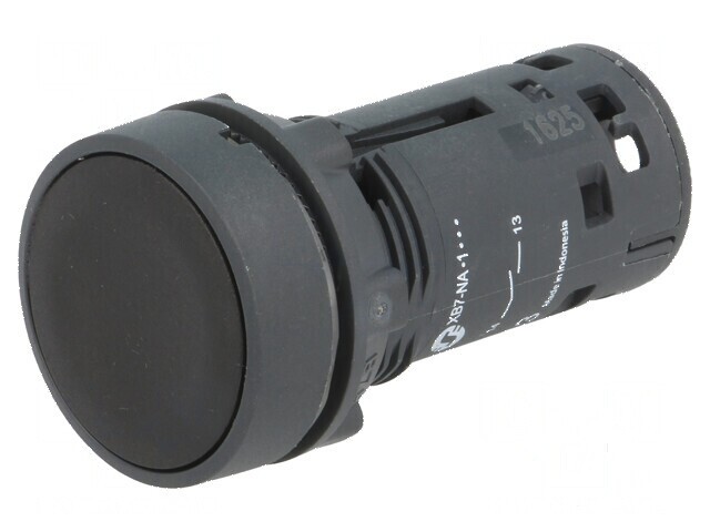 Comutator apăsare 22mm Poz.i 1 NO negru