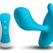 Stimulator Punctul G Eros, 10 Moduri Vibratii, Silicon, USB, Remote Control, Albastru, 10 cm