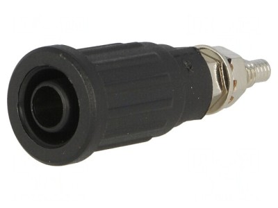 Soclu Banană 4mm Negru 32A 1kV foto