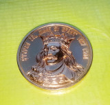 E956-STEFAN CEL MARE SI SFANT-Medalie 1504-2004 comemorativa. Bronz aurit.