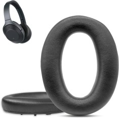 Set 2 bureti pentru casti Sony MDR-1000X / WH-1000XM2 - Spuma cu memorie - Piele ecologica