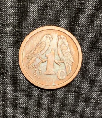 Moneda 1 cent 1990 Africa de Sud foto