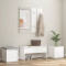 vidaXL Set mobilier pentru hol, alb, lemn compozit