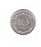 Moneda Danemarca 10 ore 1964, stare foarte buna, curata