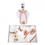 Trusou botez brodat si lumanare pentru baietel, decor traditional, Denikos&reg; 120