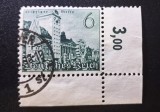 Germania Reich-ul German 1940 T&acirc;rgul de la Leipzig Turnul Kroch cu Margine de Colț și Preț de Coală Ștampilat - OREF1