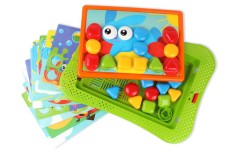 Joc educativ mega mozaic, TechnoK, pentru bebe, 26 pioneze si 10 sabloane
