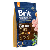 Brit Premium By Nature, Adult Medium Breed, M, Pui, hrană uscată c&acirc;ini, 8kg