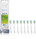 Set 8 rezerve periuta de dinti electrica Philips Sonicare Optimal White, Alb, HX6068/12