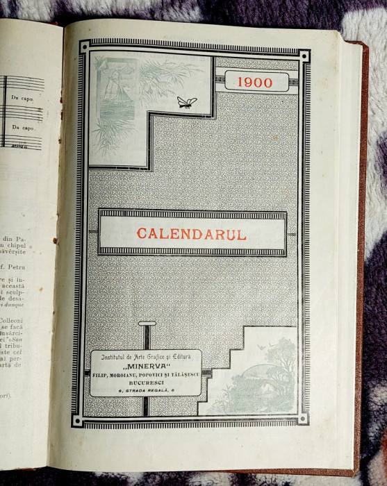 Calendarul Minervei 1900