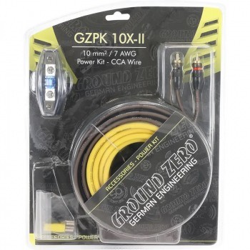 Kit de cabluri de &icirc;naltă calitate de 10 mm&sup2; Ground Zero GZPK 10X-II