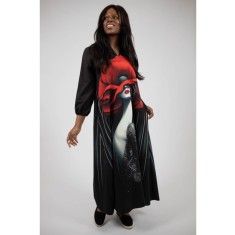 ROCHIE MAXI CU BUZUNARE SI MANECA LUNGA KENZO TALIE UNICA Multicolora