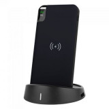 Power bank 8000mah incarcare wireless model stand - negru, Oem