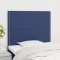 vidaXL Tăblii de pat, 2 buc, albastru, 90x5x78/88 cm, textil 3116180