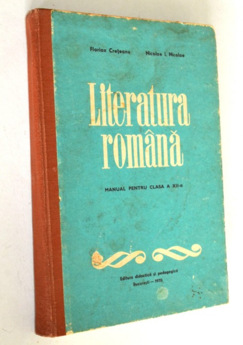 Literatura romana manual pentru clasa a XII-A - 1974