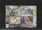 Samoa 2015-Fauna,WWF,Reptile,Serpi,,MNH,Mi.Bl 95, Nestampilat