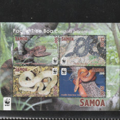 Samoa 2015-Fauna,WWF,Reptile,Serpi,,MNH,Mi.Bl 95