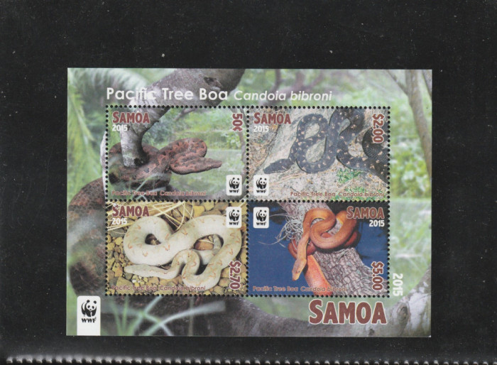 Samoa 2015-Fauna,WWF,Reptile,Serpi,,MNH,Mi.Bl 95