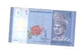 Bancnota Malaezia 1 ringgit 2011-2017, polymer, circulata, stare buna