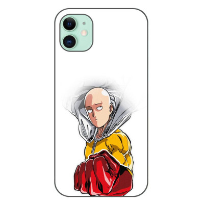 Husa compatibila cu Apple iPhone 11 Silicon Gel Tpu Model One Punch Man Saitama foto