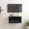 Gossi dulapuri tv suspendate, negru, 60x30x30 cm