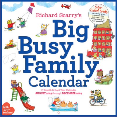 Richard Scarry Big Busy Family 2024 Wall Calendar foto