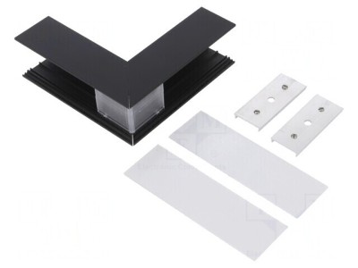 Conector aluminiu anodat negru 270&amp;deg; VARIO30 foto