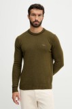 Aeronautica Militare pulover de l&acirc;nă culoarea verde, MA1608UL00924